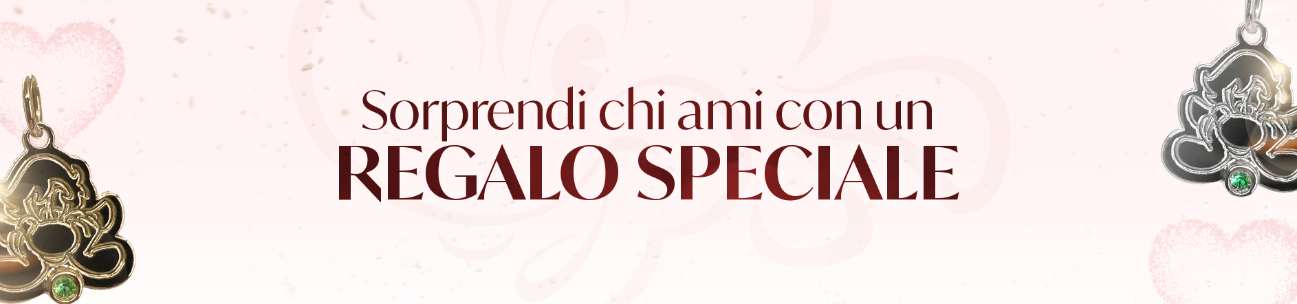 Banner pubblicitario Prezzemolo ciondolo con scritta