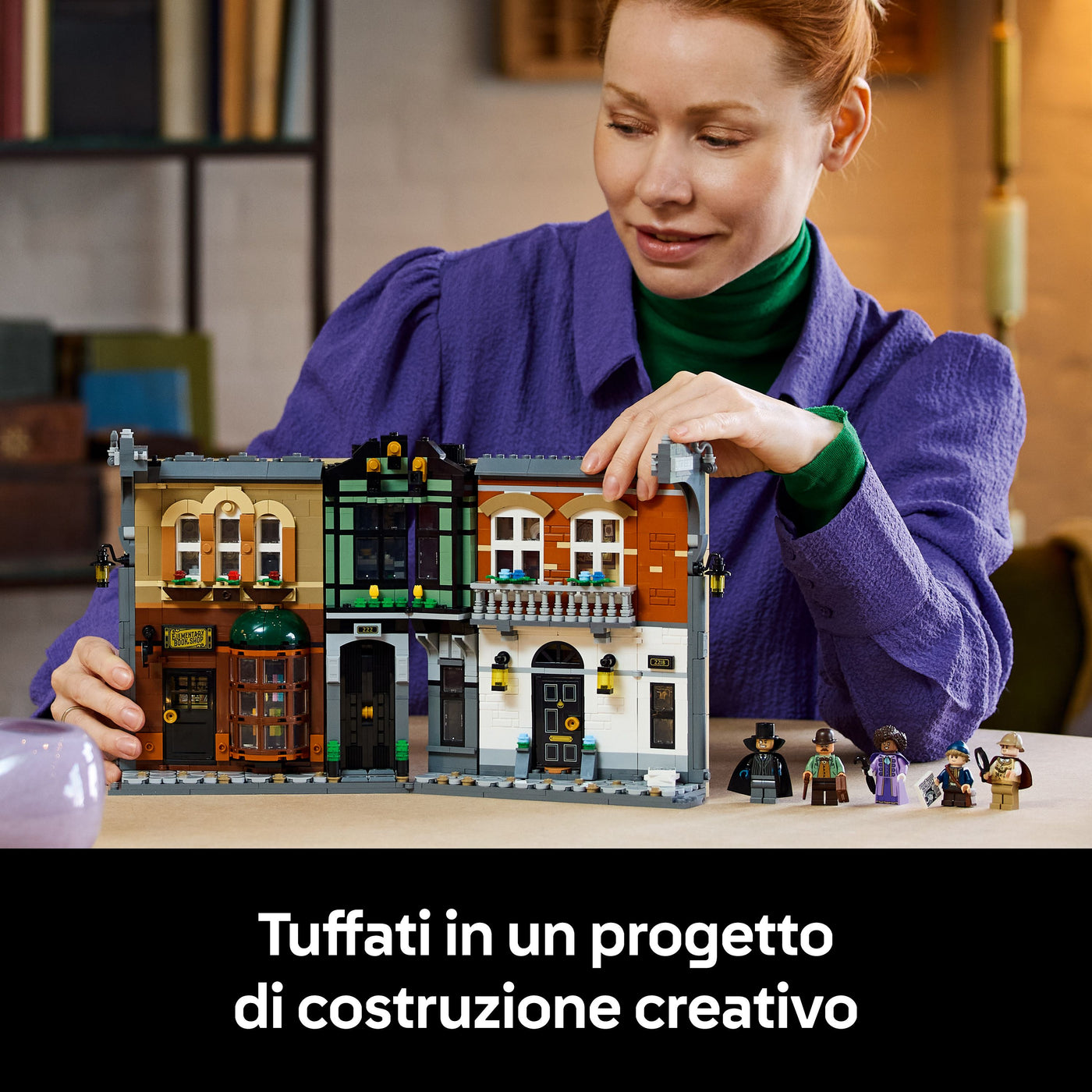 Sherlock Holmes: Book Nook fotografia promozionale "Tuffati in un progetto di costruzione creativo"