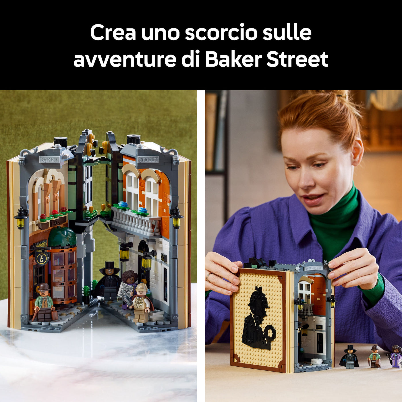 Sherlock Holmes: Book Nook fotografia promozionale "Crea uno scorcio sulle avventure di Baker Street"