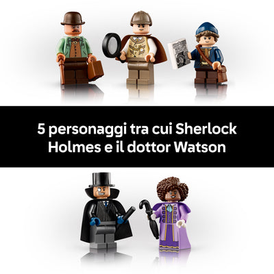 Sherlock Holmes: Book Nook visione dettaglio minifigure incluse nel set lego