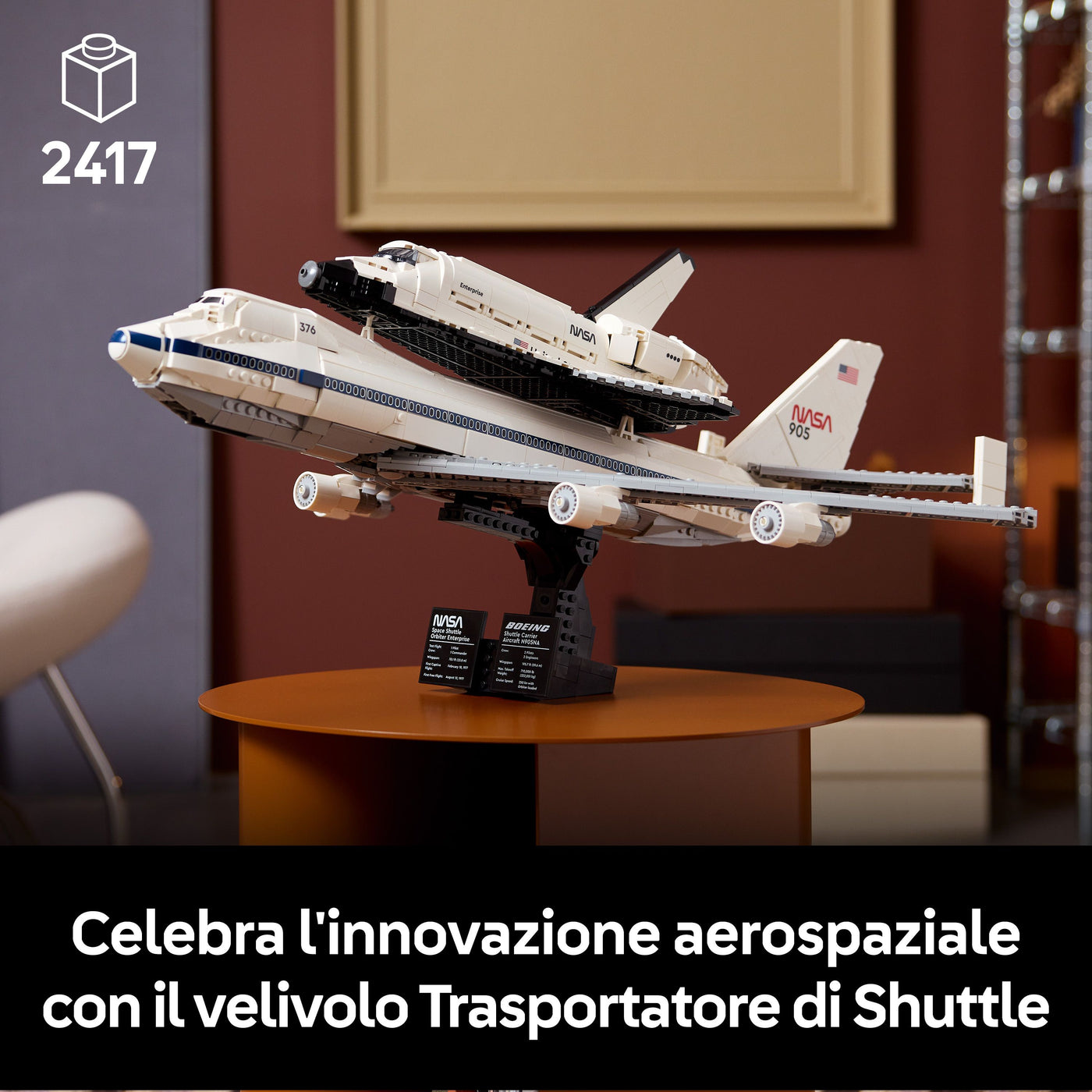 Trasportatore di shuttle fotografia promozionale "Celebra l'innovazione aerospaziale con il velivolo Trasportatore di Shuttle"
