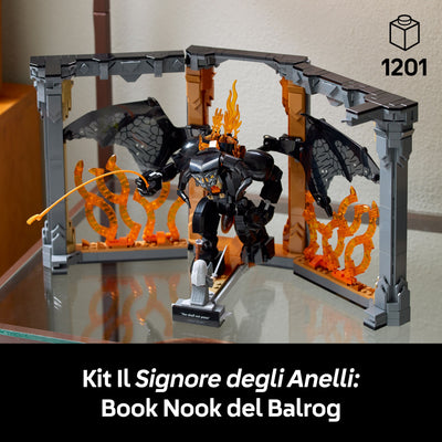 Il Signore degli Anelli: Book Nook del Balrog™ fotografia promozionale "kit il Signore degli Anelli: Book Nook del Balrog"