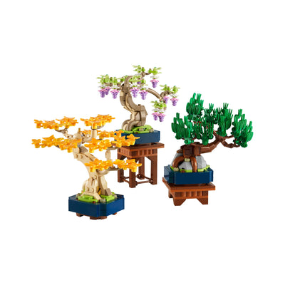 Mini Bonsai visione frontale del set lego costruito