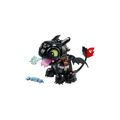 Dragon Trainer: Sdentato visione con prospettiva laterale del set lego costruito