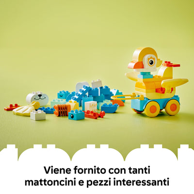 Animali su ruote 3 in 1 fotografia promozionale "Viene fornito con tanti mattoncini e pezzi interessanti"