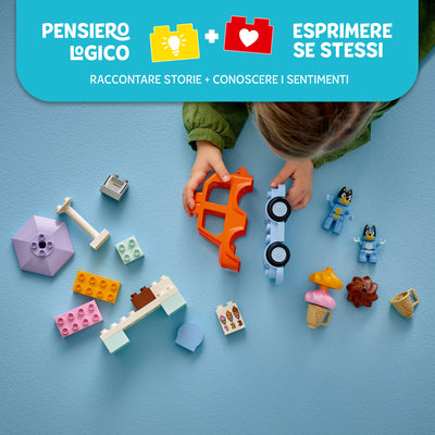 Visita alla gelateria di Bluey fotografia promozionale del set duplo