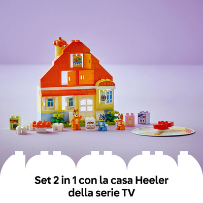 Casa della Famiglia di Bluey con gioco di memoria fotografia promozionale "Set 2 in 1 con la casa Heeler della serie TV"