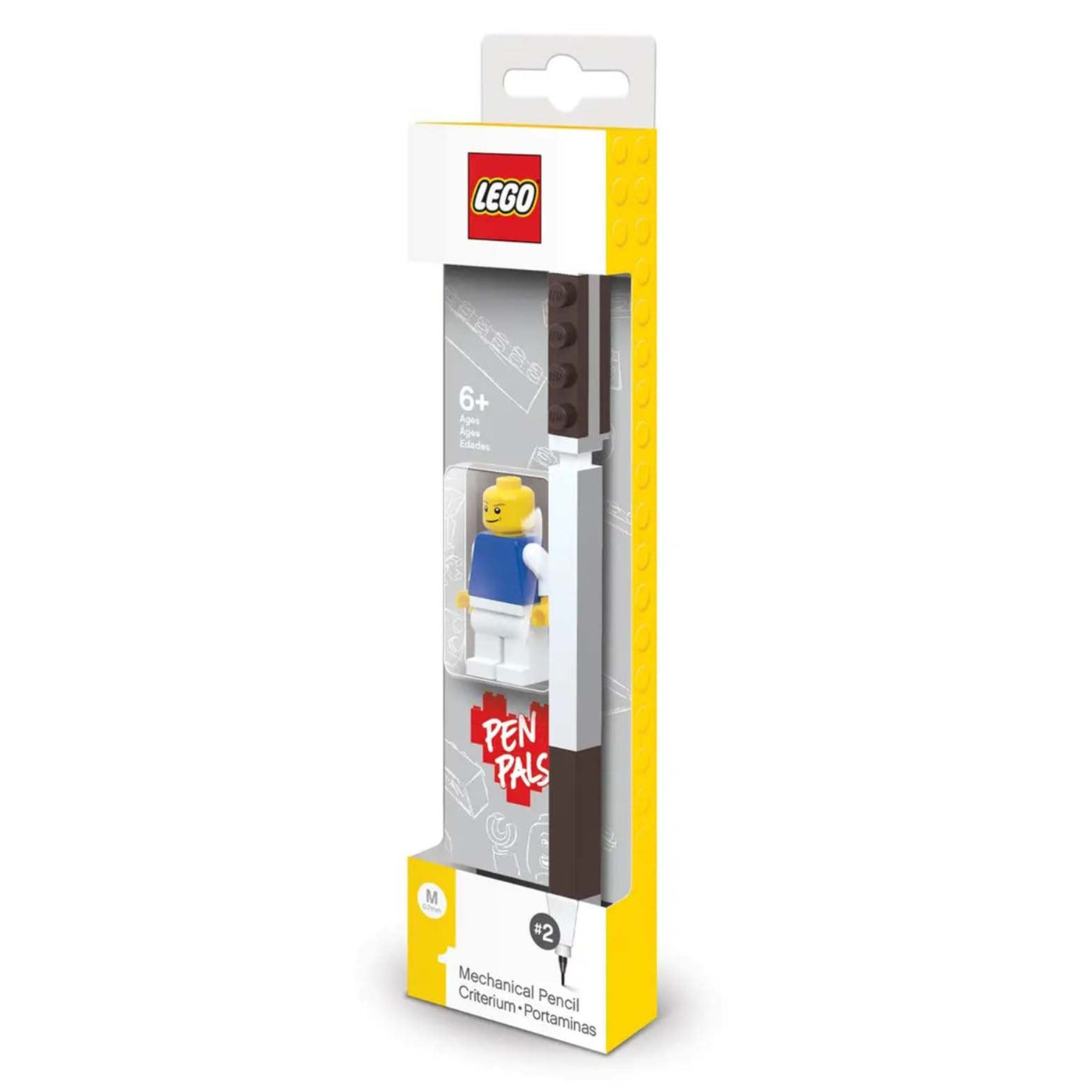 Penna Gel Nera 2.0 con Minifigure visione con prospettiva laterale del fronte