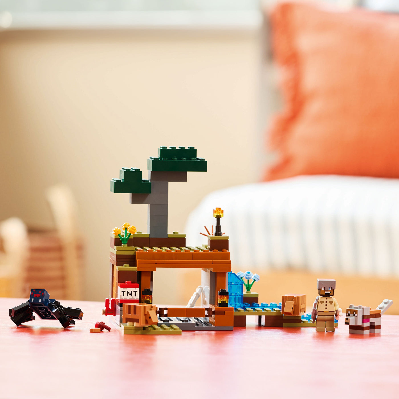 Spedizione nella miniera dell’armadillo fotografia del set lego con disposizione orizzontale