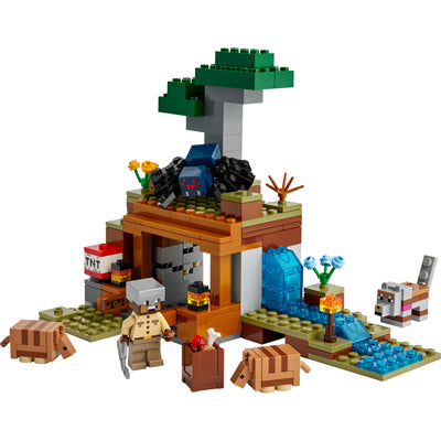 Spedizione nella miniera dell’armadillo visione con prospettiva laterale del set lego completo
