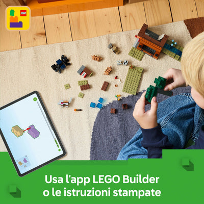 Spedizione nella miniera dell’armadillo fotografia dimostrativa dell'assemblaggio del set lego "Usa l'app LEGO Builder o le istruzioni stampate"