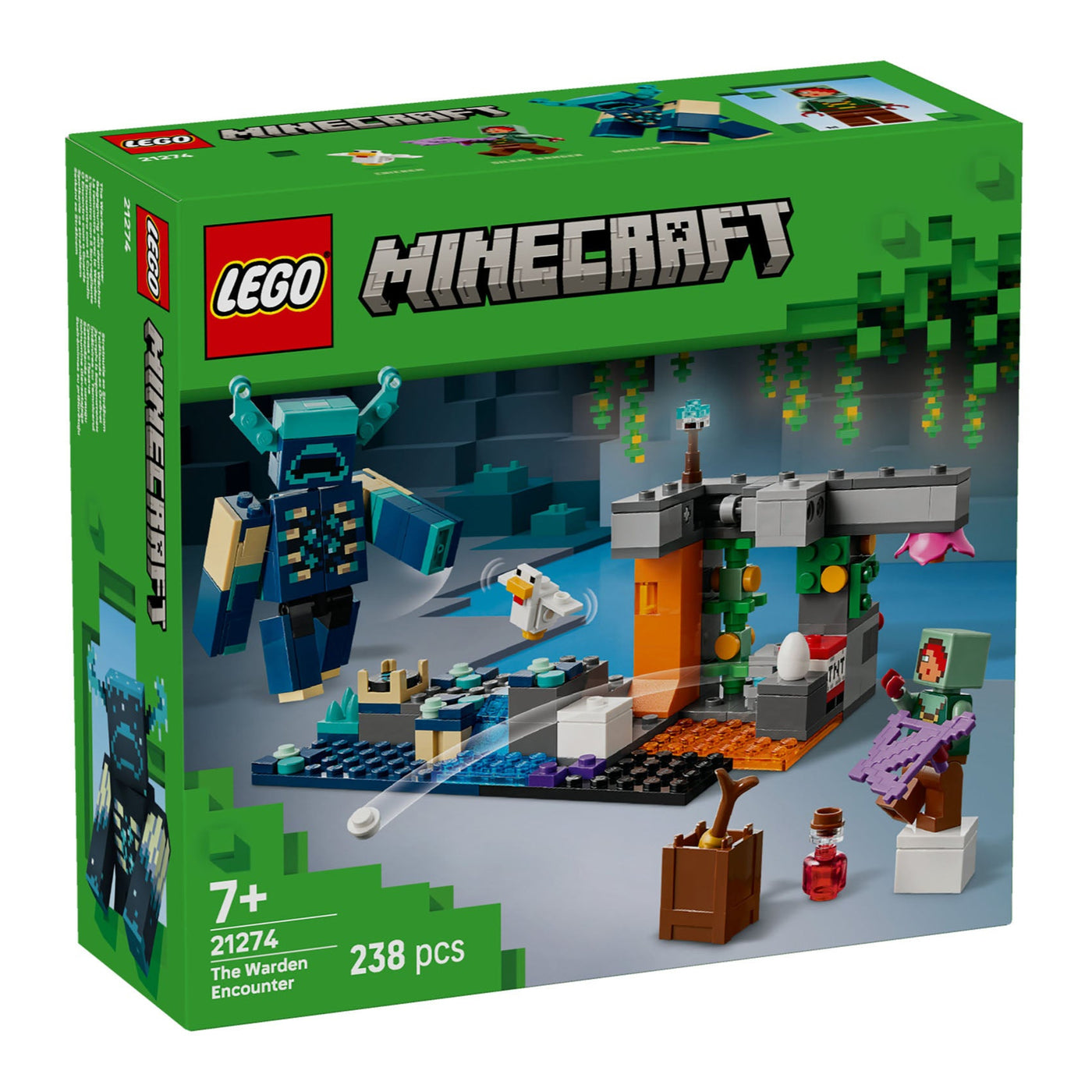 L’incontro con il Sorvegliante visione con prospettiva laterale della scatola del set lego