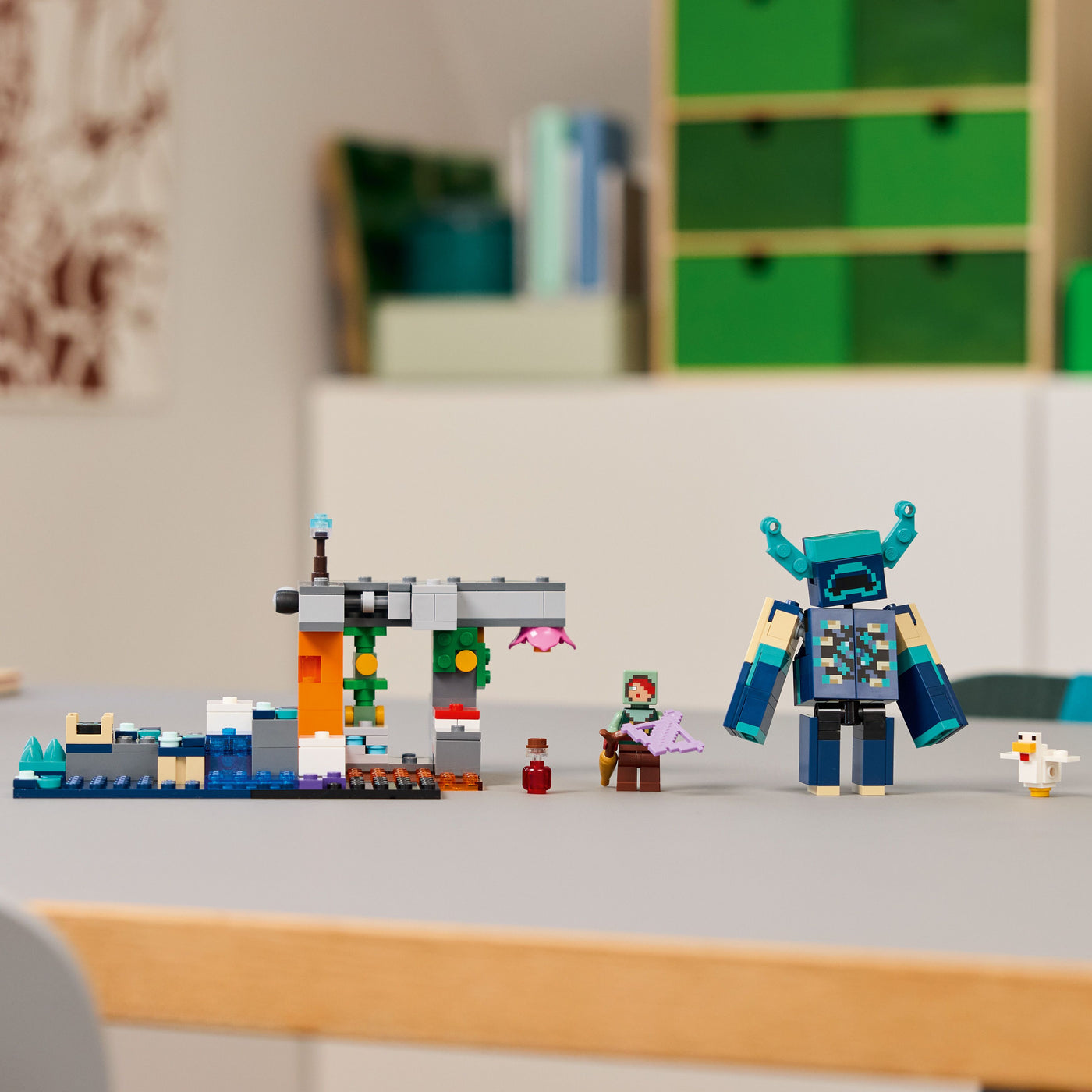 L’incontro con il Sorvegliante fotografia del set lego disposto orizzontalmente