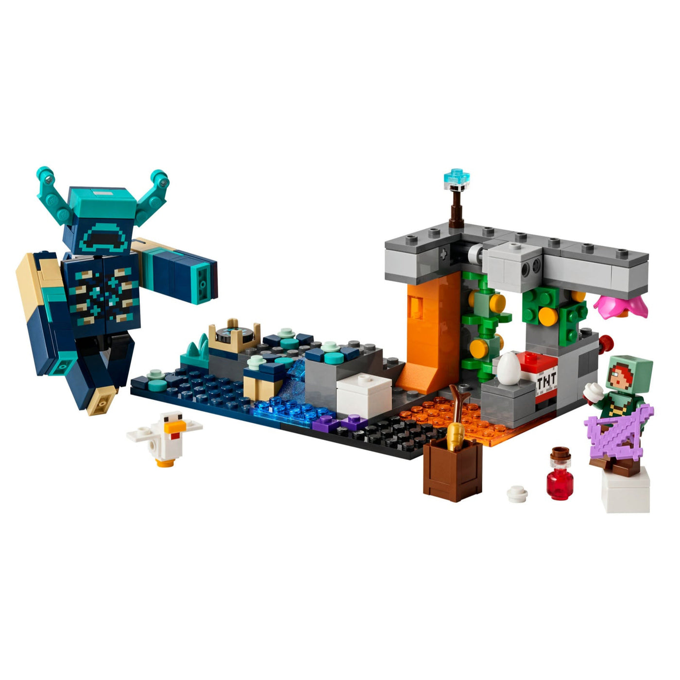 L’incontro con il Sorvegliante visione con prospettiva laterale del set lego costruito