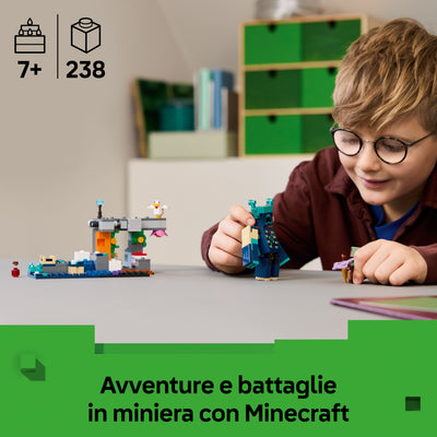 L’incontro con il Sorvegliante fotografia promozionale "Avventure e battaglie in miniera con Minecraft"
