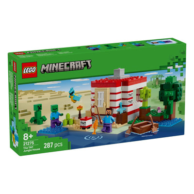 Casa nella giungla esplosiva visione con prospettiva laterale della scatola del set lego