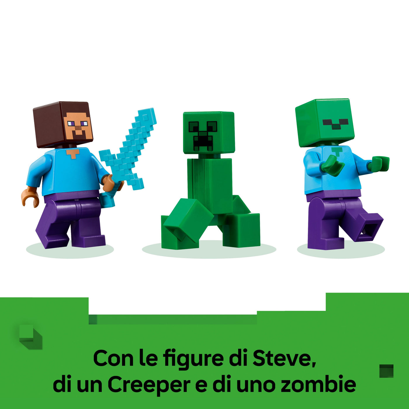 Casa nella giungla esplosiva visione dettaglio minifigure incluse nel set lego