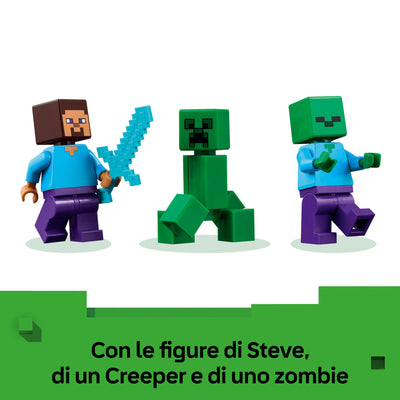 Casa nella giungla esplosiva visione dettaglio minifigure incluse nel set lego