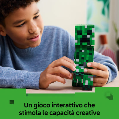 Creeper fotografia ragazzo con il set lego "Un gioco interattivo che stimola le capacità creative"
