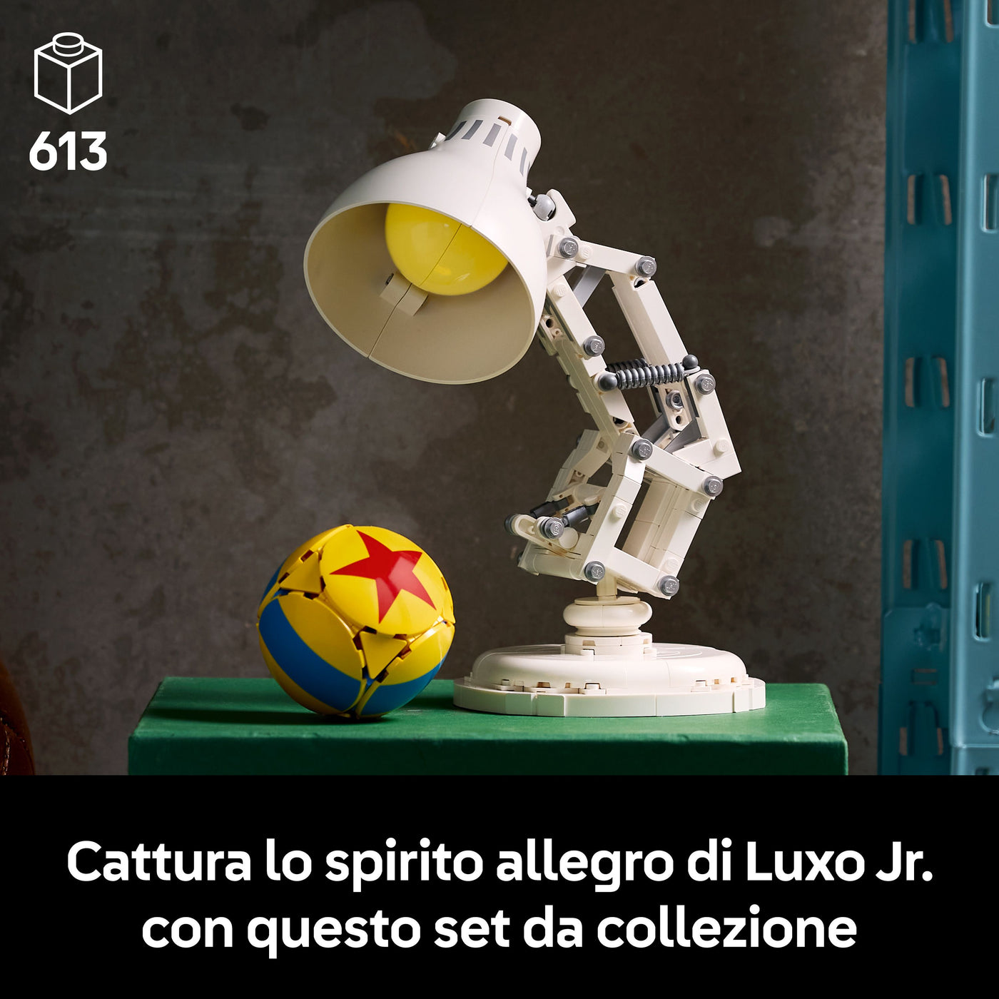 Disney Pixar Luxo Jr. fotografia promozionale "Cattura lo spirito allegro di Luxo Jr. con questo set da collezione"