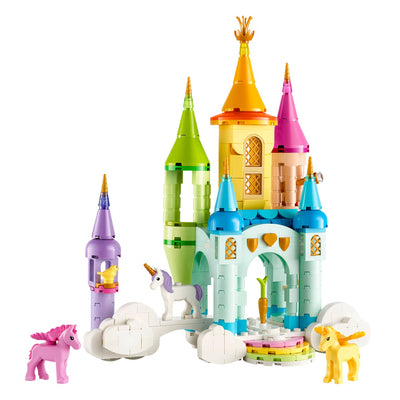 Castello degli unicorni visione frontale del set lego completo