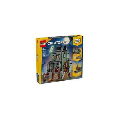 Villa Spettrale visione con prospettiva laterale della scatola del set lego