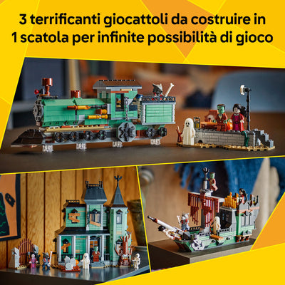 Villa Spettrale fotografia promozionale "3 terrificanti giocattoli da costruire in 1 scatola per infinite possibilità di gioco"