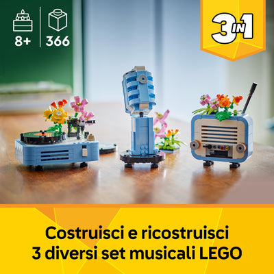 Giradischi con fiori
