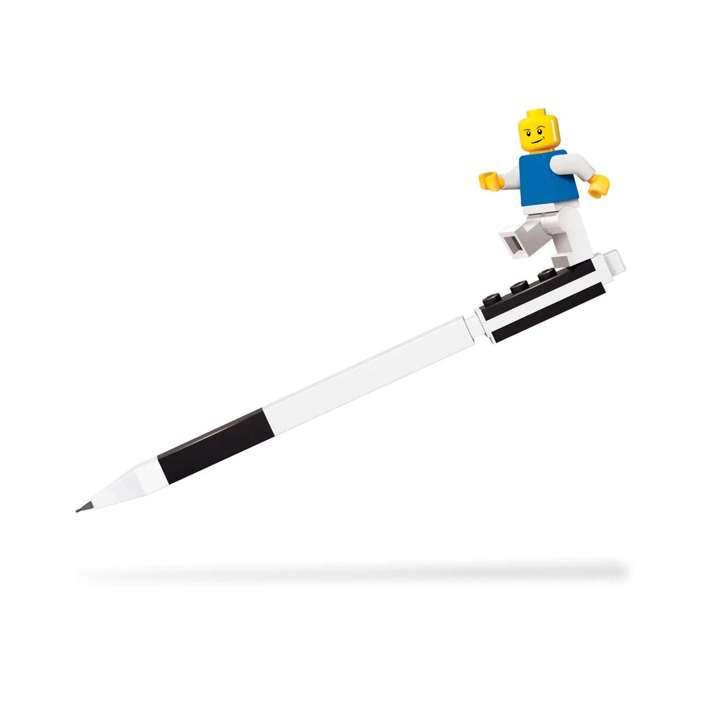 Penna Gel Nera 2.0 con Minifigure visione dettaglio penna senza confezione con minifigure in movimento