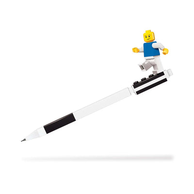 Penna Gel Nera 2.0 con Minifigure visione dettaglio penna senza confezione con minifigure in movimento