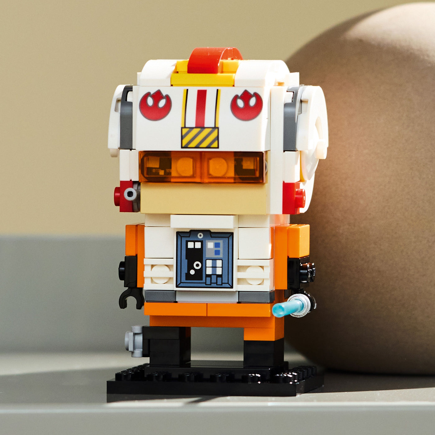 Luke Skywalker (pilota ribelle) fotografia frontale del set lego
