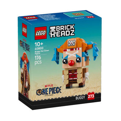 Personaggio di Bagy il Clown visione con prospettiva laterale della scatola del set lego