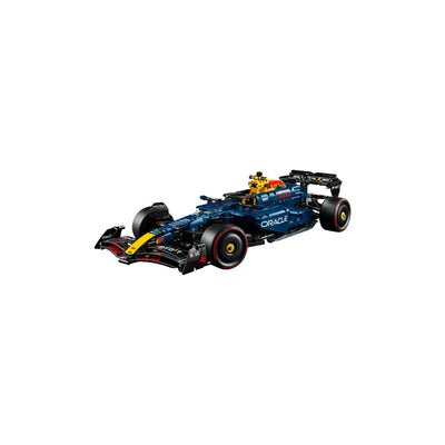 Monoposto F1 Oracle Red Bull Racing RB20 visione con prospettiva laterale del set lego costruito