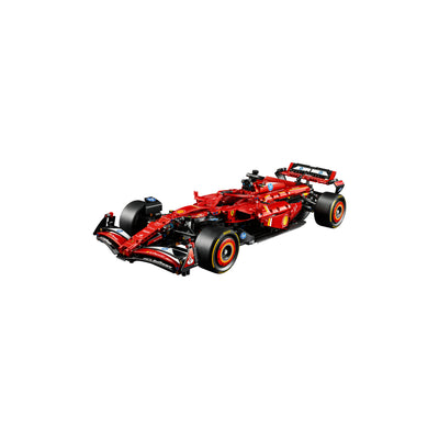 Monoposto F1 Ferrari SF-24 visione con prospettiva laterale del set lego costruito