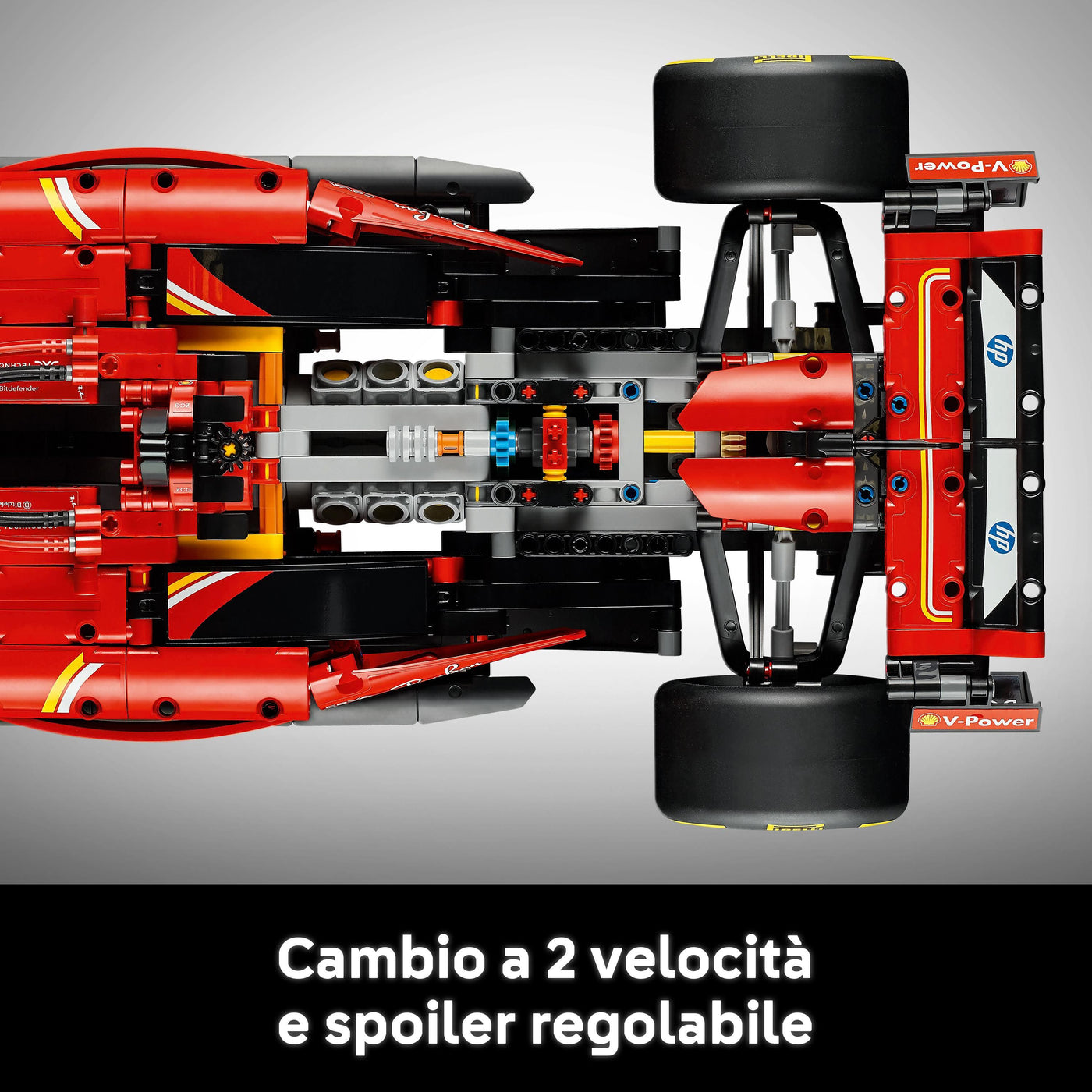 Monoposto F1 Ferrari SF-24 visione dettaglio cambio e spoiler