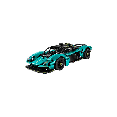 Aston Martin Valkyrie visione con prospettiva laterale del set lego costruito