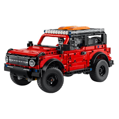 SUV Ford Bronco® visione con prospettiva laterale del set lego costruito