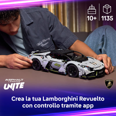 Super Sports Car Lamborghini Revuelto fotografia promozionale "Crea la tua Lamborghini Revuelto con controllo tramite app"