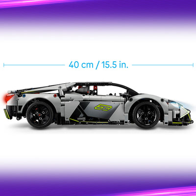 Super Sports Car Lamborghini Revuelto visione dettaglio lunghezza del set lego