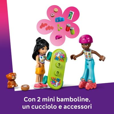 Viaggio in auto con il cucciolo visione dettaglio mini bamboline incluse nel set lego