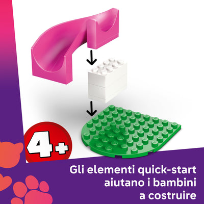 Il parco giochi dei cuccioli  visione dimostrativa dei pezzi di quick-start del set lego