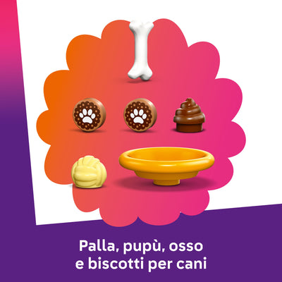 Il parco giochi dei cuccioli visione dettaglio accessori inclusi nel set lego