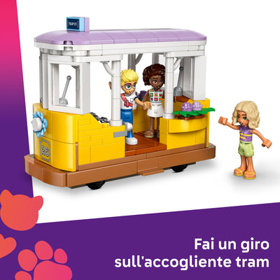 Caffè delle piante e Negozio di fiori visione dettaglio tram e mini bamboline incluse nel set lego