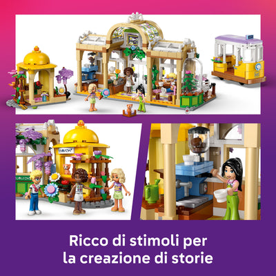 Caffè delle piante e Negozio di fiori visione dettaglio accessori del set lego