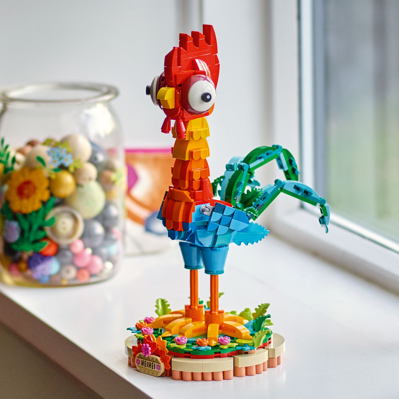 HeiHei fotografia del set lego costruito in ambiente domestico da esposizione