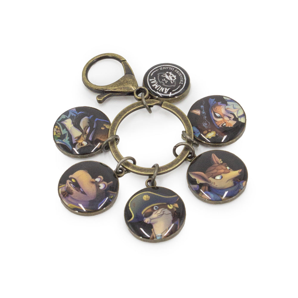 Portachiavi con Charm Animal Treasure Island
