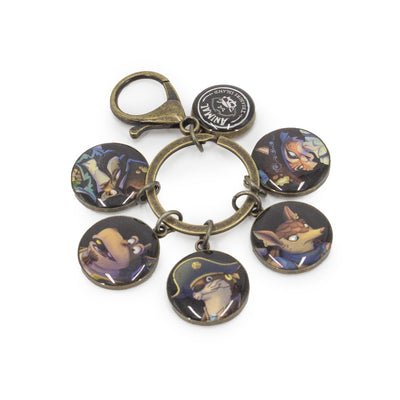 Portachiavi con Charm Animal Treasure Island