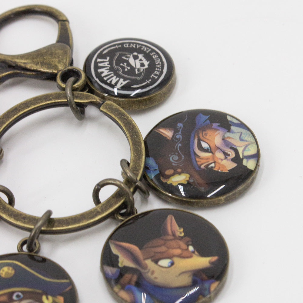 Portachiavi con Charm Animal Treasure Island