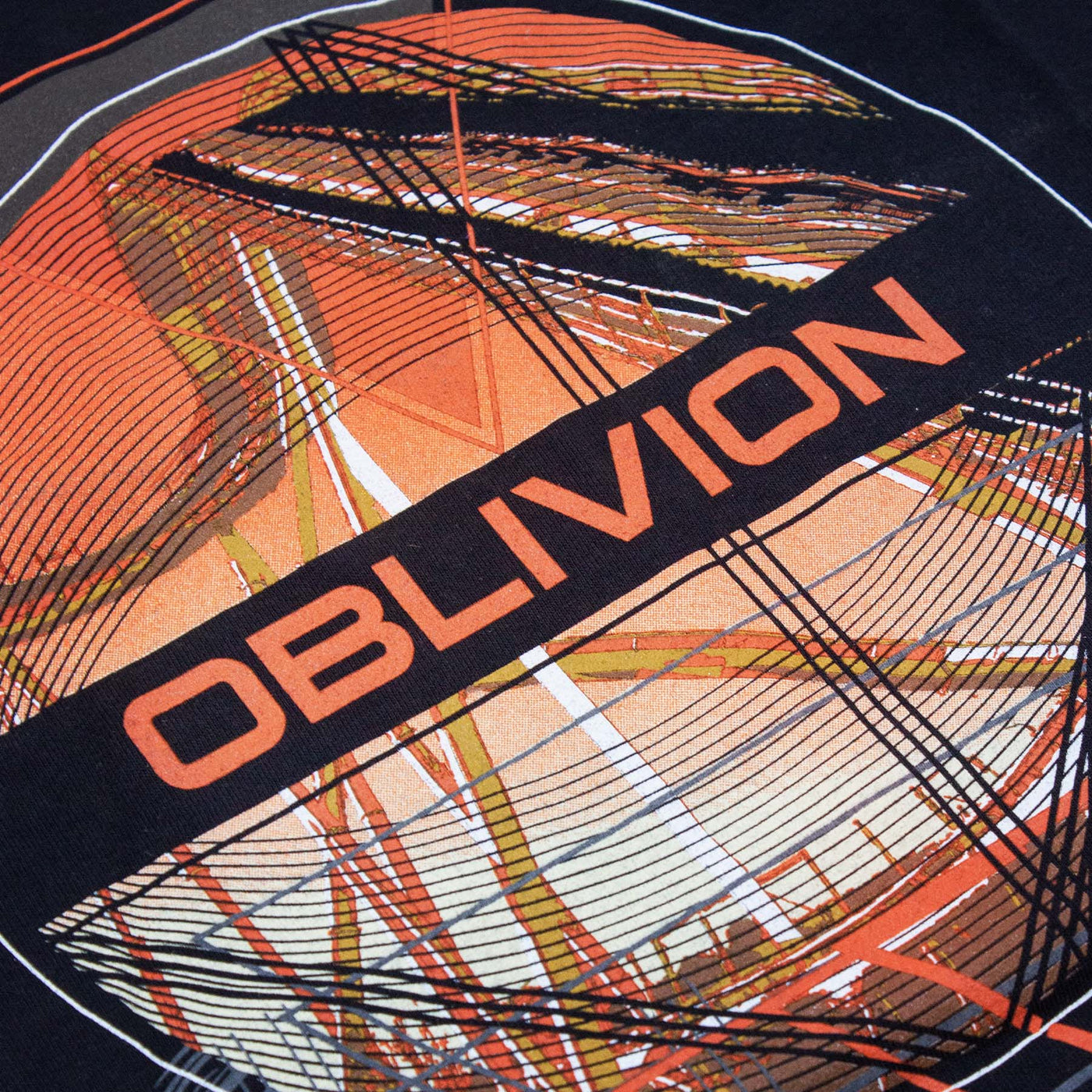 T-Shirt Oblivion visione dettaglio stampa
