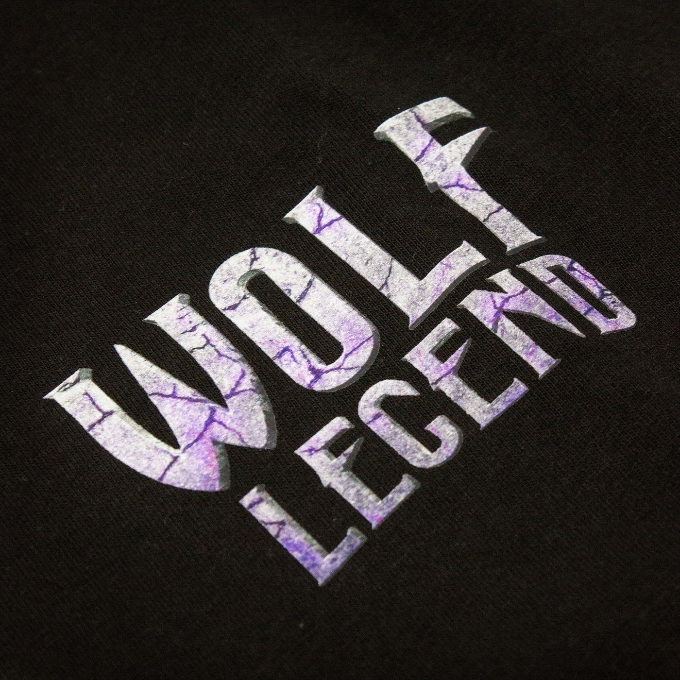 T-Shirt Wolf Legend fotografia della stampa con zoom